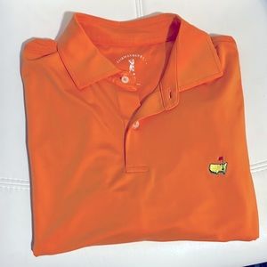 Fairway & Green Men’s Short Sleeve Master’s Logo Golf Polo Shirt Size Medium